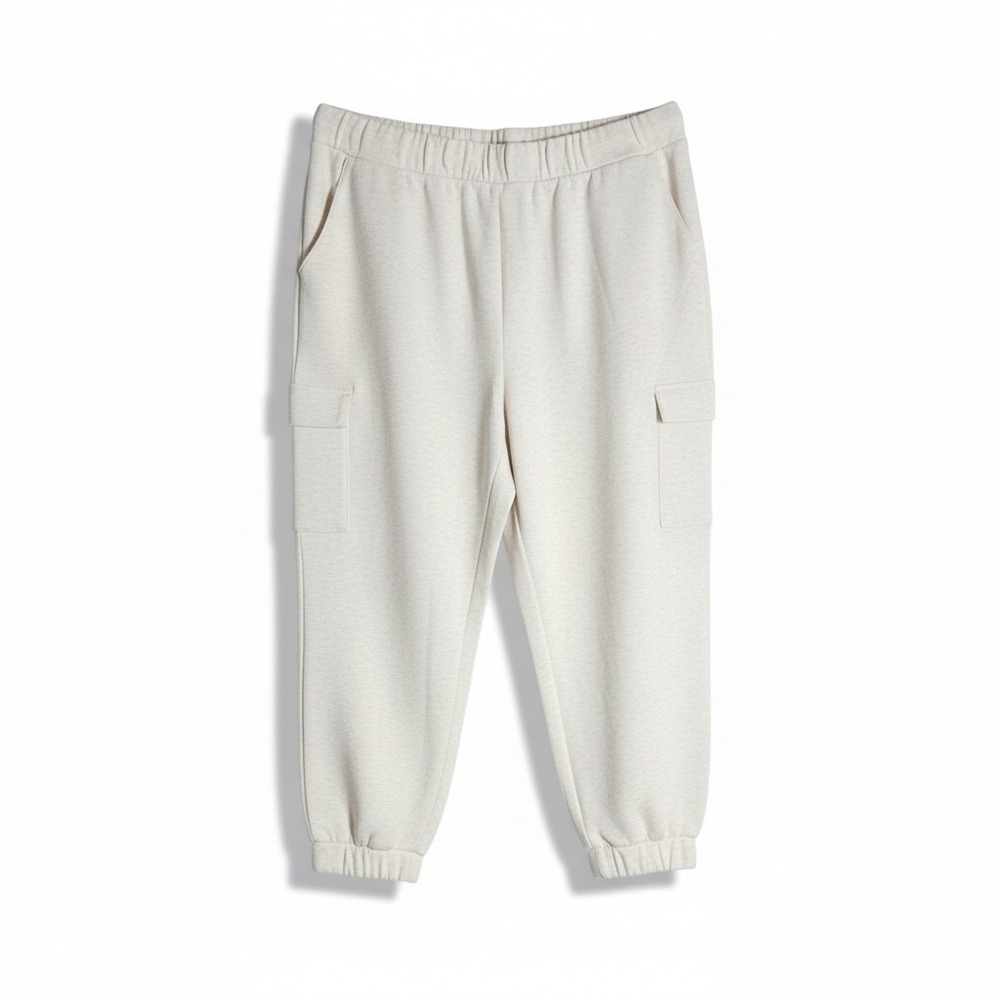 Express Cargo Jogger Pants XXL Cream Ivory Elastic Waist NWT Utility Gorpcore